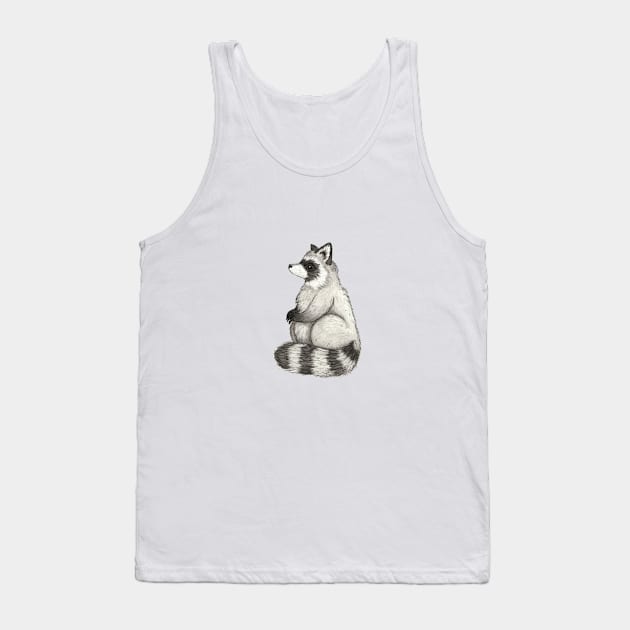 Woodland Raccoon Tank Top by JessieFroese